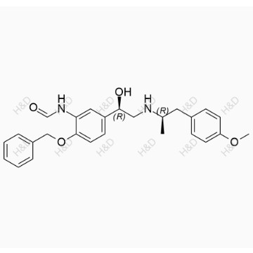 福莫特羅雜質(zhì)31,N-(2-(benzyloxy)-5-((R)-1-hydroxy-2-(((R)-1-(4-methoxyphenyl)propan-2-yl)amino)ethyl)phenyl)formamide