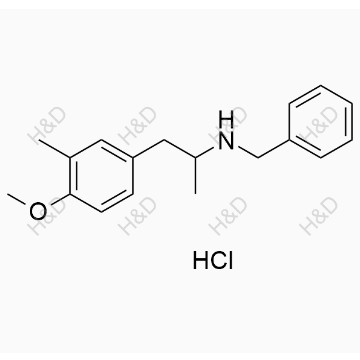 福莫特羅雜質(zhì)32（鹽酸鹽）,N-benzyl-1-(4-methoxy-3-methylphenyl)propan-2-amine hydrochloride