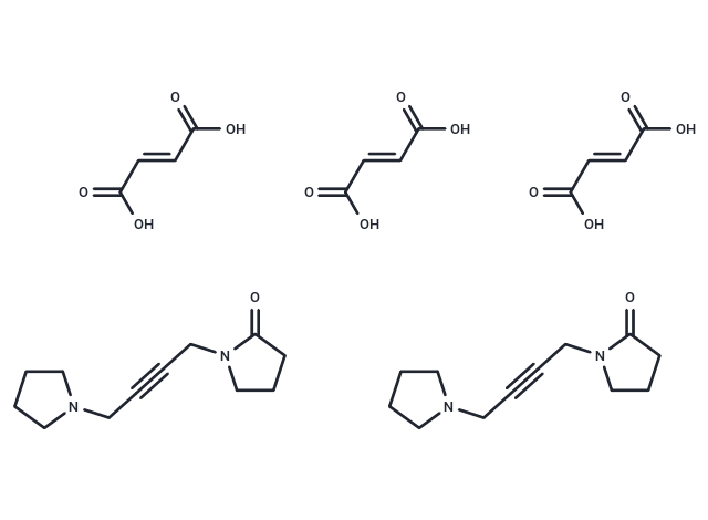 1-(4-[1-吡咯烷基]-2-丁炔基)-2-吡咯烷酮,Oxotremorine sesquifumarate