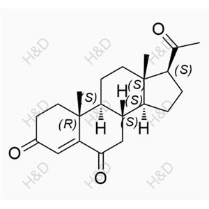 黃體酮雜質(zhì)4,(8S,9S,10R,13S,14S,17S)-17-acetyl-10,13-dimethyl-7,8,9,11,12,13,14,15,16,17-decahydro-1H-cyclopenta[a]phenanthrene-3,6(2H,10H)-dione