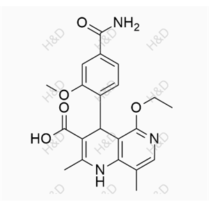 非奈利酮杂质41	4-(4-carbamoyl-2-methoxyphenyl)-5-ethoxy-2,8-dimethyl-1,4-dihydro-1,6-naphthyridine-3-carboxylic acid