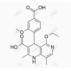 非奈利酮雜質(zhì)47,4-(4-carboxy-2-methoxyphenyl)-5-ethoxy-2,8-dimethyl-1,4-dihydro-1,6-naphthyridine-3-carboxylic acid