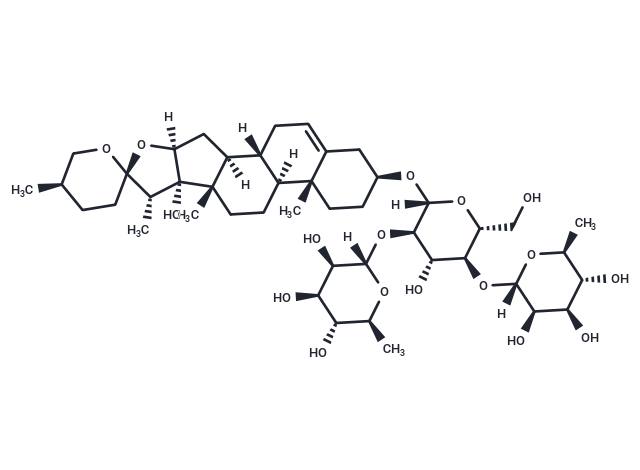 化合物Pennogenin 3-O-beta-chacotrioside,Pennogenin 3-O-beta-chacotrioside