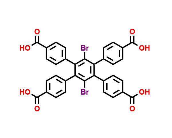 1,2,4,5-四(4-羧基苯基)-3,6-對二溴苯,1,1':2',1''-Terphenyl]-4,4''-dicarboxylic acid, 3',6'-dibromo-4',5'-bis(4-carboxyphenyl)-