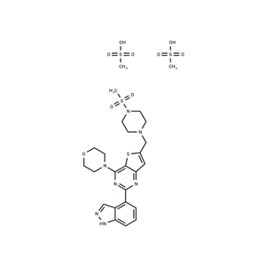 化合物 Pictilisib dimethanesulfonate|T11381|TargetMol