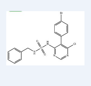 N-[5-(4-溴苯基)-6-氯-4-嘧啶基]-N'-(苯基甲基)磺酰胺,N-[5-(4-bromophenyl)-6-chloro-4-pyrimidinyl]-N'-benzyl-sulfamide