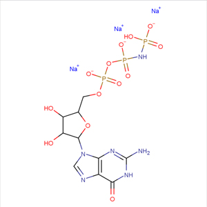 鳥苷酰亞氨基二磷酸三鈉鹽,Trisodium 5'-O-[({[(hydroxyphosphinato)amino]phosphinato}oxy)phosphinato]guanosine