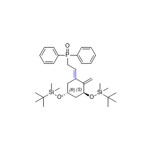 度骨化醇雜質(zhì)17,((E)-2-((3S,5R)-3,5-bis((tert-butyldimethylsilyl)oxy)-2-methylenecyclohexylidene)ethyl)diphenylphosphine oxide