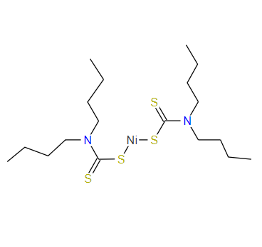 二正丁基二硫代氨基甲酸鎳,Nickel(II) dibutyldithiocarbamate