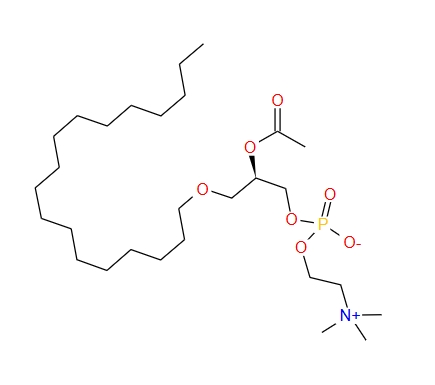 1-O-十八烷基-2-乙酰基-sn-甘油-3-磷酸膽堿,1-O-octadecyl-2-acetyl-sn-glycero-3-phosphocholine