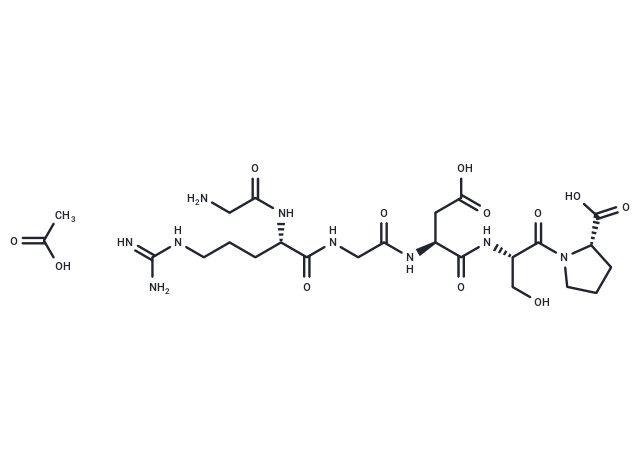 化合物GRGDSP acetate,GRGDSP acetate(91037-75-1 free base)