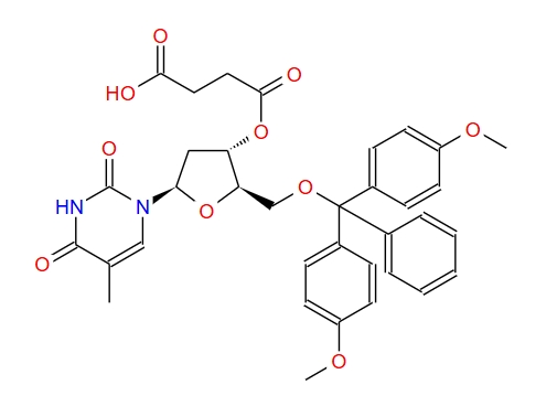 5-O-(4,4-二甲氧基三苯基甲基)-胸苷-3-o-丁二酸,5'-O-(4,4'-Dimethoxytrityl)-thymidine-3'-O-succinic acid