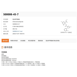 氯蟲(chóng)苯甲酰胺,Chlorantraniliprole