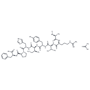 化合物 Angiotensin 1/2 + A (2 - 8) Acetate|T21708L|TargetMol