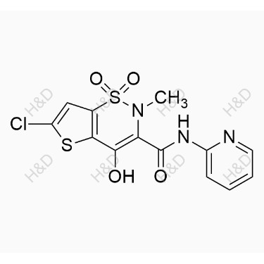 氯諾昔康,6-chloro-4-hydroxy-2-methyl-N-(pyridin-2-yl)-2H-thieno[2,3-e][1,2]thiazine-3-carboxamide 1,1-dioxide