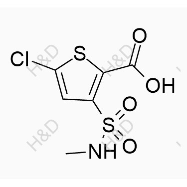 氯諾昔康雜質(zhì)2,5-chloro-3-(N-methylsulfamoyl)thiophene-2-carboxylic acid