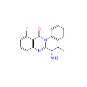 2-[(1S)-1-氨基丙基]-5-氟-3-苯基-4(3H)-喹唑啉酮,(S)-2-(1-aminopropyl)-5-fluoro-3-phenylquinazolin-4(3H)-one