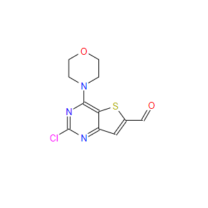 2-氯-4-(4-嗎啉)-噻吩并[3,2-D]嘧啶-6-羧醛,2-chloro-4-morpholinothieno[3,2-d]pyrimidine-6-carbaldehyde