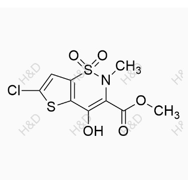 氯諾昔康雜質(zhì)8,methyl 6-chloro-4-hydroxy-2-methyl-2H-thieno[2,3-e][1,2]thiazine-3-carboxylate 1,1-dioxide