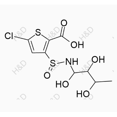 氯諾昔康雜質(zhì)15,5-chloro-3-(N-(1,2,3-trihydroxybutyl)sulfinamoyl)thiophene-2-carboxylic acid