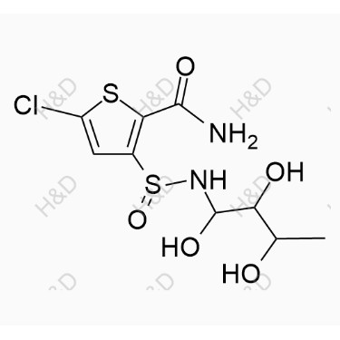 氯諾昔康雜質(zhì)16,5-chloro-3-(N-(1,2,3-trihydroxybutyl)sulfinamoyl)thiophene-2-carboxamide