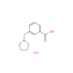 3-(1-吡咯烷基甲基)苯甲酸鹽酸鹽,3-(Pyrrolidin-1-ylmethyl)benzoic acid hydrochloride