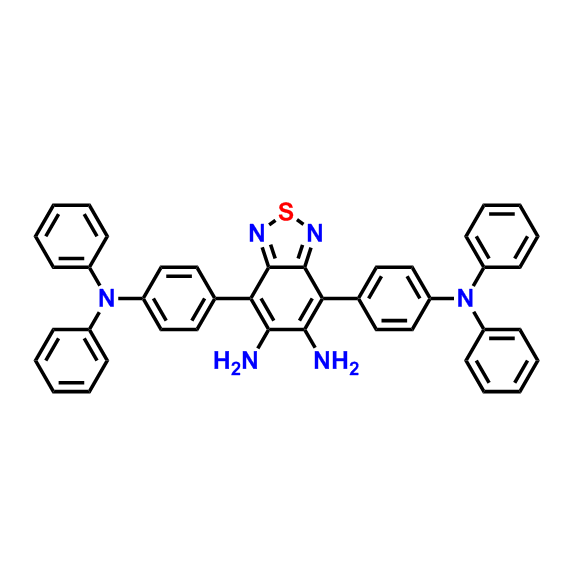 4,7-bis(4-(diphenylamino)phenyl)benzo[c][1,2,5]thiadiazole-5,6-diamine,4,7-bis(4-(diphenylamino)phenyl)benzo[c][1,2,5]thiadiazole-5,6-diamine