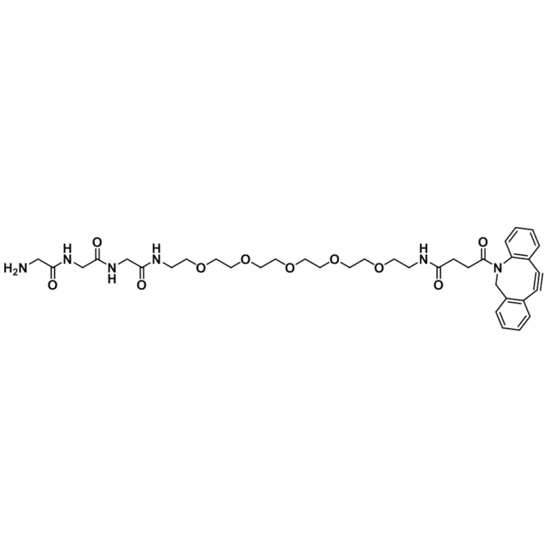 二苯并環(huán)辛炔-五聚乙二醇-GGG-氨基,DBCO-PEG5-GGG-NH2,DBCO-PEG5-GGG-Amine