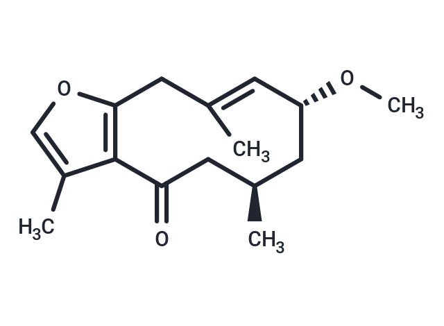 化合物 TN1159,(1(10)E,2R*,4R*)-2-Methoxy-8,12-epoxygermacra-1(10),7,11-trien-6-one