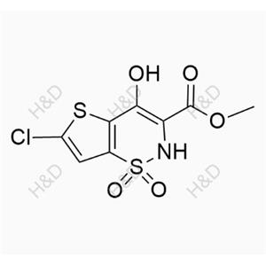 氯諾昔康雜質(zhì)25,methyl 6-chloro-4-hydroxy-2H-thieno[2,3-e][1,2]thiazine-3-carboxylate 1,1-dioxide