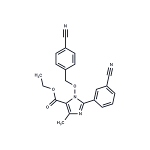 化合物 T9887,ethyl 1-[(4-cyanobenzyl)oxy]-2-(3-cyanophenyl)-4-methyl-1H-imidazole-5-carboxylate