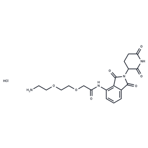 化合物Pomalidomide-PEG2-NH2 hydrochloride,Pomalidomide-PEG2-NH2 hydrochloride