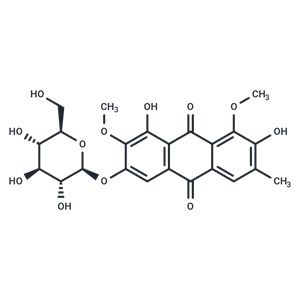 橙黄决明素-6-O-葡萄糖苷,Aurantio-obtusin β-D-glucoside