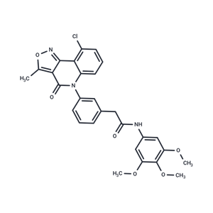 化合物 T9944,3-(9-Chloro-3-methyl-4-oxoisoxazolo[4,3-c]quinolin-5(4H)-yl)-N-(3,4,5-trimethoxyphenyl)benzeneacetamide