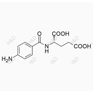 左亞葉酸鈣EP雜質(zhì)A,Folinic Acid Impurity A; Methotrexate Impurity K; (S)-2-(4-aminobenzamido)pentanedioic acid