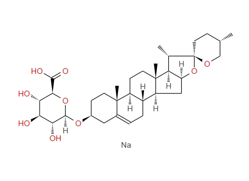 薯蕷皂苷元-3-O-Β-D-葡萄糖醛酸鈉,Diosgenin-3-O-β-D-sodium Glucuronide