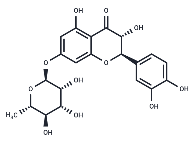 二氫槲皮素-7-0-鼠李糖苷,Taxifolin 7-O-rhamnoside