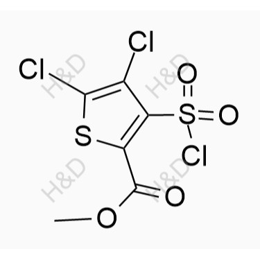 氯諾昔康雜質(zhì)26,methyl 4,5-dichloro-3-(chlorosulfonyl)thiophene-2-carboxylate