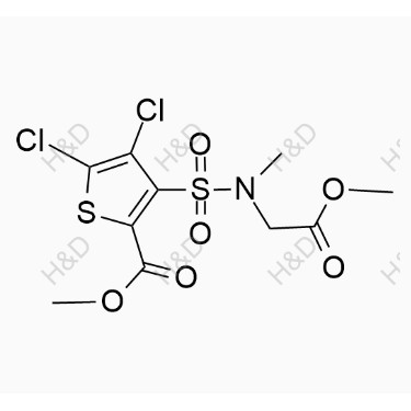 氯諾昔康雜質(zhì)28,methyl 4,5-dichloro-3-(N-(2-methoxy-2-oxoethyl)-N-methylsulfamoyl)thiophene-2-carboxylate