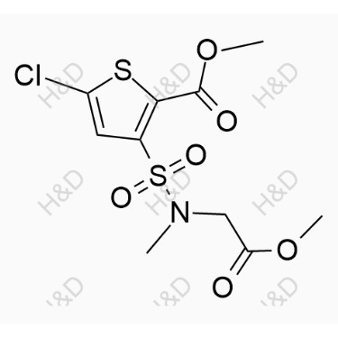 氯諾昔康雜質(zhì)30,methyl 5-chloro-3-(N-(2-methoxy-2-oxoethyl)-N-methylsulfamoyl)thiophene-2-carboxylate