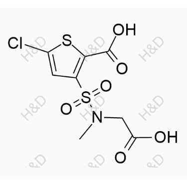 氯諾昔康雜質(zhì)31,3-(N-(carboxymethyl)-N-methylsulfamoyl)-5-chlorothiophene-2-carboxylic acid