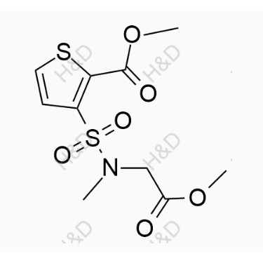 氯諾昔康雜質32,methyl 3-(N-(2-methoxy-2-oxoethyl)-N-methylsulfamoyl)thiophene-2-carboxylate