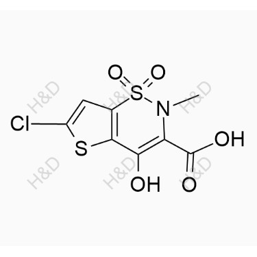 氯諾昔康雜質(zhì)33,6-chloro-4-hydroxy-2-methyl-2H-thieno[2,3-e][1,2]thiazine-3-carboxylic acid 1,1-dioxide