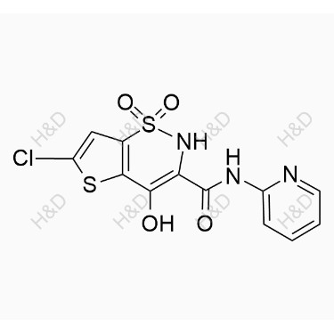 氯諾昔康雜質(zhì)35,6-chloro-4-hydroxy-N-(pyridin-2-yl)-2H-thieno[2,3-e][1,2]thiazine-3-carboxamide 1,1-dioxide