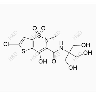 氯諾昔康雜質(zhì)40,6-chloro-N-(1,3-dihydroxy-2-(hydroxymethyl)propan-2-yl)-4-hydroxy-2-methyl-2H-thieno[2,3-e][1,2]thiazine-3-carboxamide 1,1-dioxide