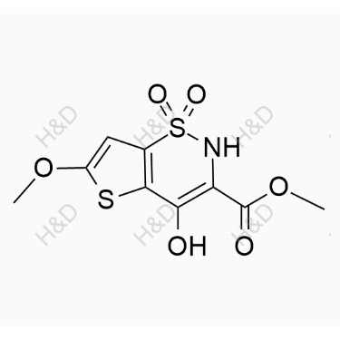 氯諾昔康雜質41,methyl 4-hydroxy-6-methoxy-2H-thieno[2,3-e][1,2]thiazine-3-carboxylate 1,1-dioxide