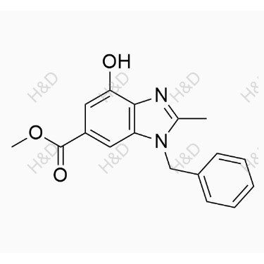 替戈拉生杂质4,methyl 1-benzyl-4-hydroxy-2-methyl-1H-benzo[d]imidazole-6-carboxylate