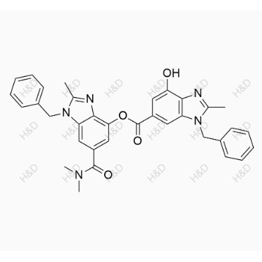 替戈拉生雜質(zhì)13,1-benzyl-6-(dimethylcarbamoyl)-2-methyl-1H-benzo[d]imidazol-4-yl 1-benzyl-4-hydroxy-2-methyl-1H-benzo[d]imidazole-6-carboxylate