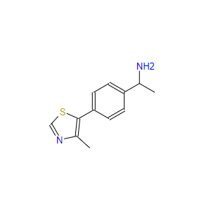 1-(4-(4-methylthiazol-5-yl)phenyl)ethan-1-amine,1-(4-(4-methylthiazol-5-yl)phenyl)ethan-1-amine