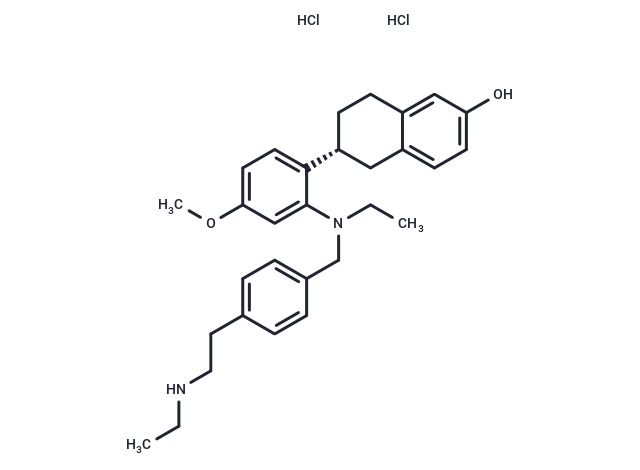 化合物 RAD1901 dihydrochloride,Elacestrant dihydrochloride